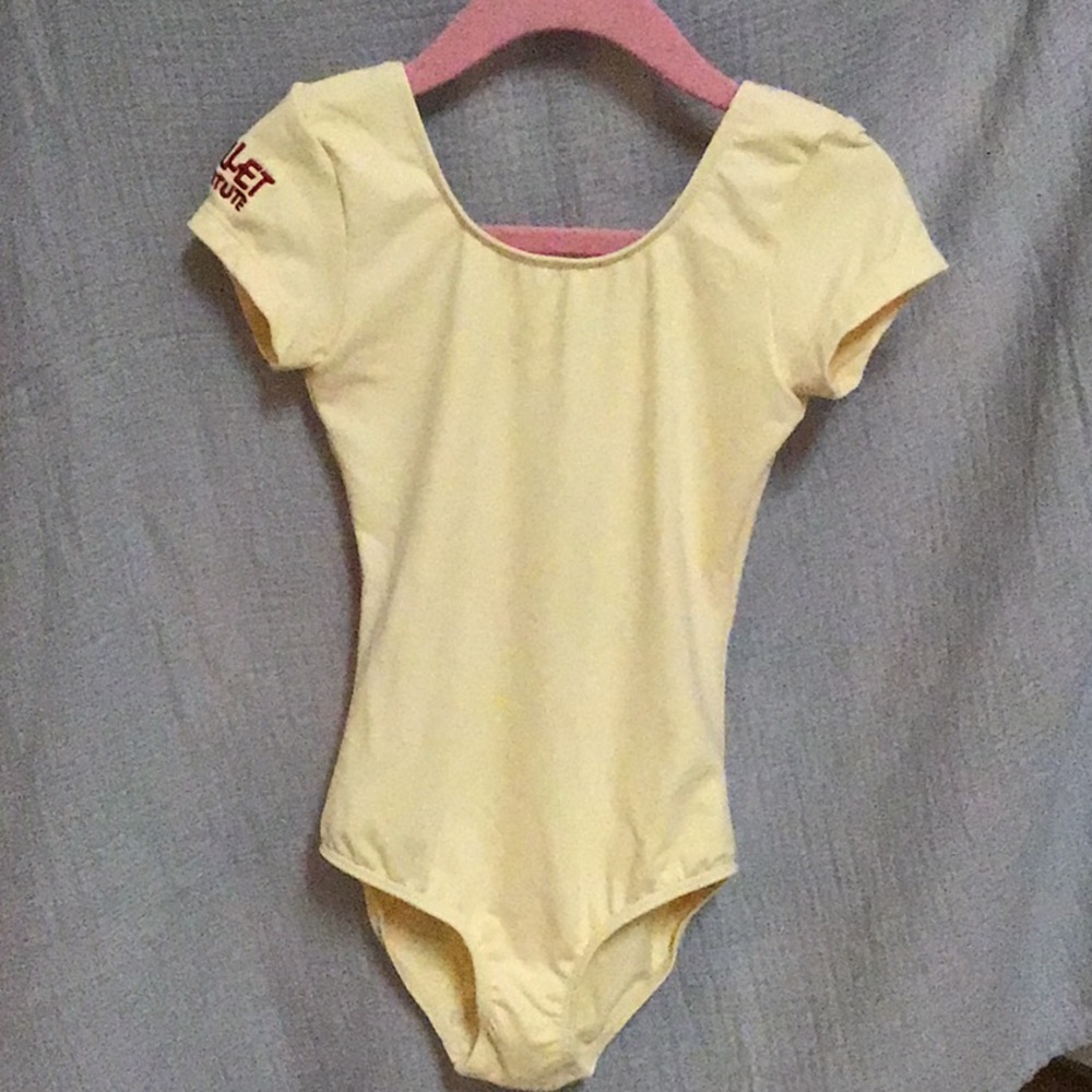 Bloch Leotard, soft yellow, size 4-6, little girls
